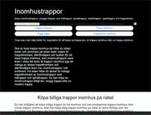 Tablet Screenshot of inomhustrappor.se